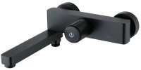 Смеситель IDDIS для ванны с управлением Push Control черный матовый Slide (SLIBLBTi02WA)