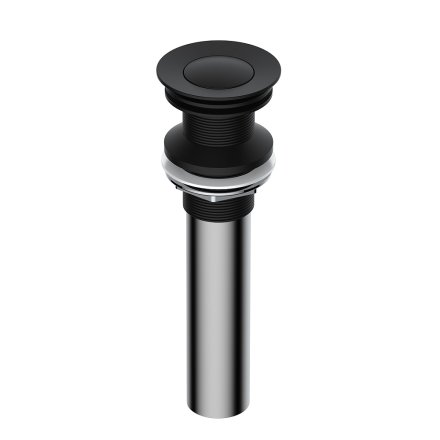Донный клапан для раковины WasserKRAFT Push-up A250 черный Soft-touch 