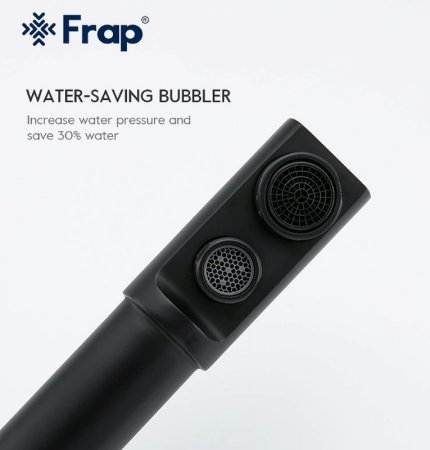 Смеситель для кухни Frap F4352-6 Черный матовый 