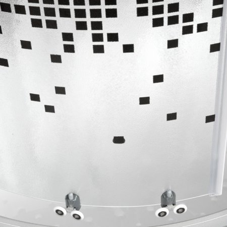 Душевая кабина Deto L 810 N без крыши BLACK 