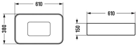 Раковина-чаша Vincea 61 VBS-50460 Белая 