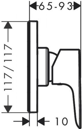 Смеситель для душа Hansgrohe Talis E 71764000 Хром 