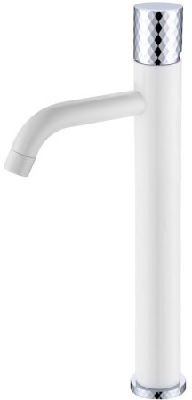 Смеситель для раковины Boheme Stick 122-WCR Белый Хром 