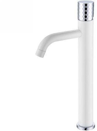 Смеситель для раковины Boheme Stick 122-WCR Белый Хром 