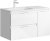 Тумба под раковину Aqwella Accent 90 L ACC0109LW подвесная Белая 