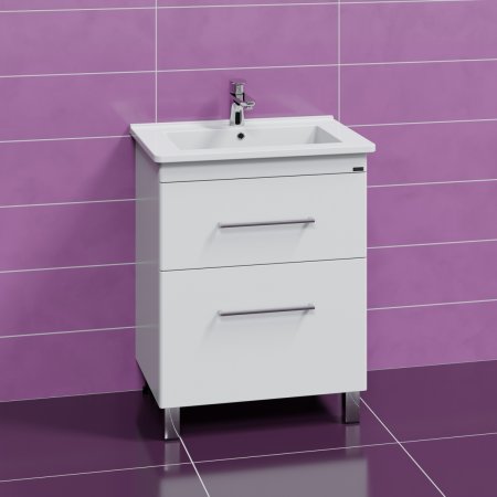 Тумба Санта Вегас 65 напольная 2 ящика с умывальником Оскар 65 