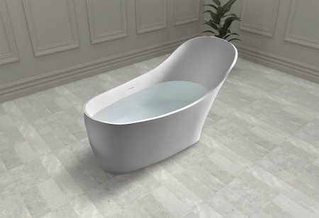 Ванна из искусственного камня ABBER Stein AS9618 белая матовая 