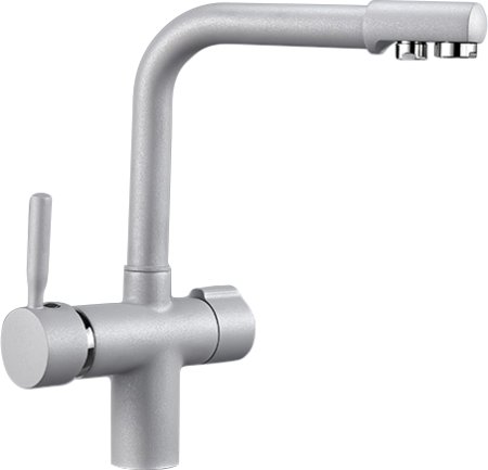 Смеситель Granula GR-2088 для кухонной мойки, алюминиум 