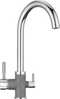 Смеситель Granula GR-3168 для кухонной мойки, графит