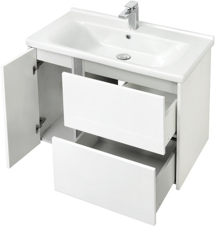 Тумба под раковину Aquaton Стоун 80 1A228201SX010 подвесная Белая 