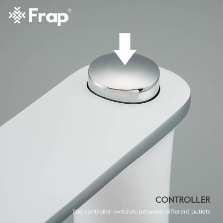 Смеситель на борт ванны Frap H49 F1149 Белый Хром 