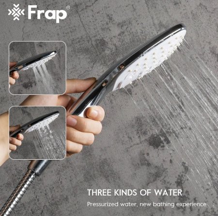 Смеситель на борт ванны Frap H49 F1149 Белый Хром 