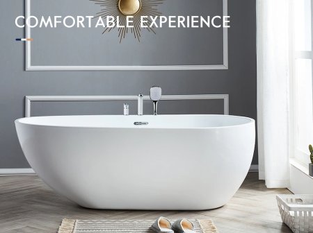 Смеситель на борт ванны Frap H49 F1149 Белый Хром 