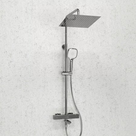 Душевая система WasserKRAFT A199.118.065.010.CH Thermo с термостатом Хром 