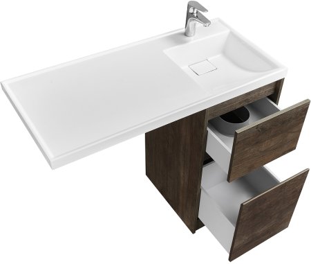 Тумба под раковину Aquaton Лондри 105 1A267001LHDY0 Дуб Кантри без фасада 