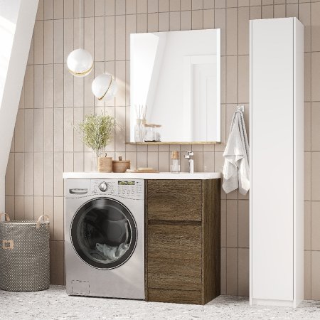 Тумба под раковину Aquaton Лондри 105 1A267001LHDY0 Дуб Кантри без фасада 