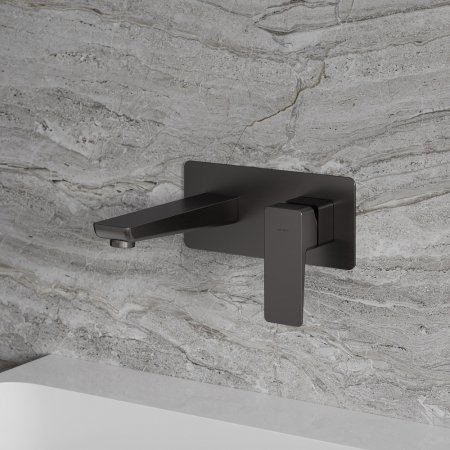 Смеситель Omnires Parma PM7415GR С ВНУТРЕННЕЙ ЧАСТЬЮ, для раковины, графит 