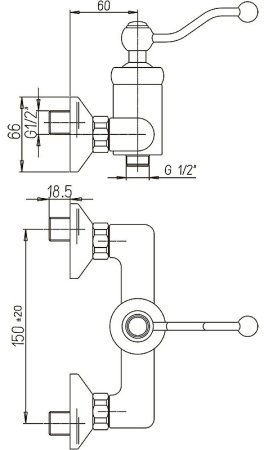 Смеситель для душа Paini Duomo 88CR511KM Хром 