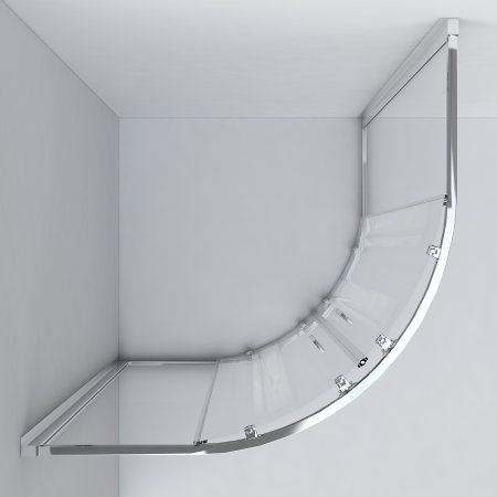 Душевой уголок Vincea Garda VSQ-1G100CH 100х100 см. хром, стекло шиншилла 