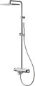 Душевая система Teska Mira DK3601C с термостатом Хром Белое стекло 