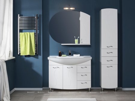 Зеркало-шкаф Aquanet Моника 85 белый 