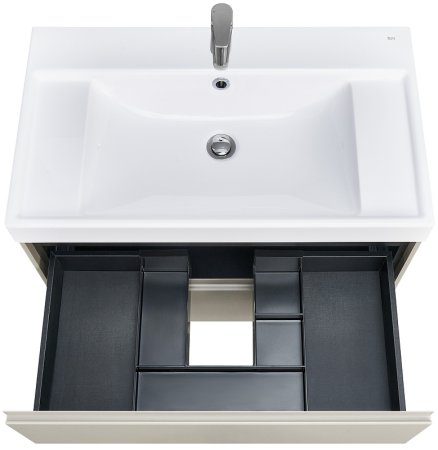 Тумба под раковину Roca Ona 80 A857630510 подвесная Бежево-серый матовый 