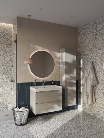 Тумба под раковину Roca Ona 80 A857630510 подвесная Бежево-серый матовый 