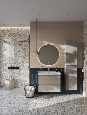 Тумба под раковину Roca Ona 80 A857630510 подвесная Бежево-серый матовый 