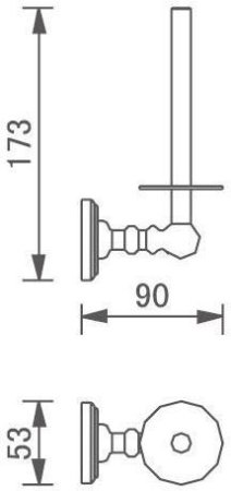 Держатель туалетной бумаги Aquanet 4690 золото 