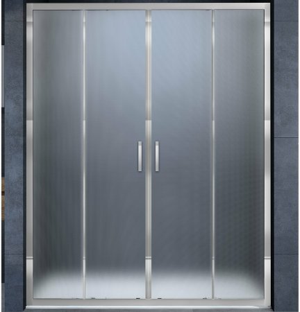 Душевая дверь Vincea Alpha 160 VDS-3AL2160MT профиль Хром стекло текстурное 