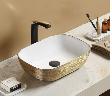 Раковина CeramaLux D1333H132 накладная 