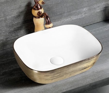 Раковина CeramaLux D1333H132 накладная 