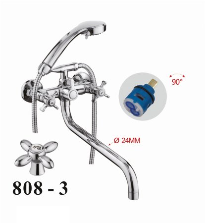 Смеситель для ванны D-Lin D146808-3, хром 