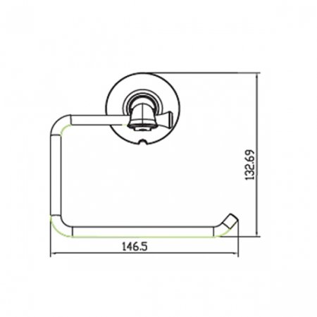 Держатель туалетной бумаги Kaiser KH-4000 Бронза 