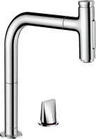 Смеситель Hansgrohe Metris Select M71 73819000 для кухонной мойки, хром