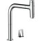 Смеситель Hansgrohe Metris Select M71 73819000 для кухонной мойки, хром