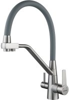 Смеситель для кухни с подключением фильтра Shevanik S968L, сатин