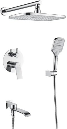 Душевая система встраиваемая Shevanik S4135, хром 