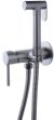 Гигиенический душ со смесителем Bronze de Luxe LIBERTY 701GG, графит 