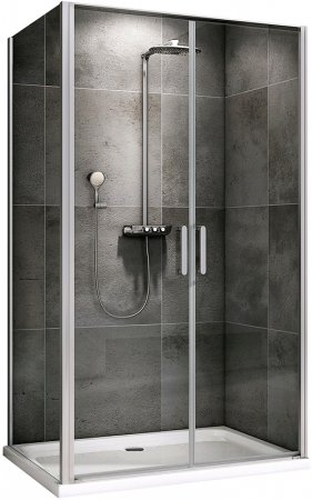 Душевой уголок Abber Sonnenstrand 100x90 AG04100C-S90 профиль Хром стекло прозрачное 