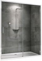 Душевая дверь Abber Komfort 150 AG93150 профиль Хром стекло прозрачное