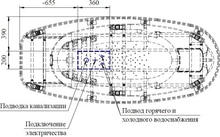 Акриловая ванна Radomir Парма медицинская 