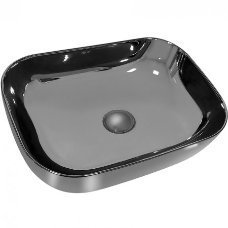 Раковина-чаша Abber Rechteck 46 AC2200GS Серебро 