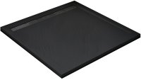 Душевой поддон из искусственного камня WeltWasser WW TRS 100 STONE-BL 100x100 10000004379 Черный