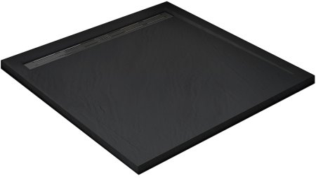 Душевой поддон из искусственного камня WeltWasser WW TRS 100 STONE-BL 100x100 10000004379 Черный 