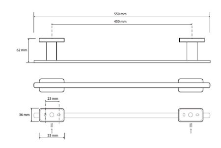 Полотенцедержатель Bemeta Alfa 102404282 хром 