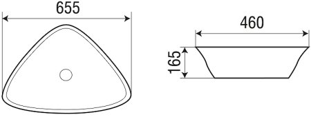 Раковина-чаша WeltWasser Elbach 1043 65 10000004581 Белый глянец 