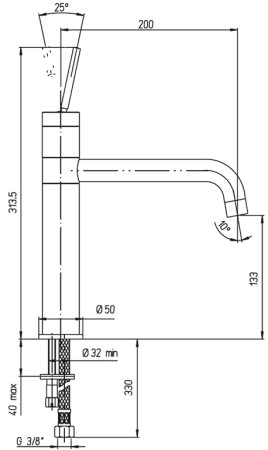 Смеситель для кухни Paini Cox 78CR579JOKM Хром 