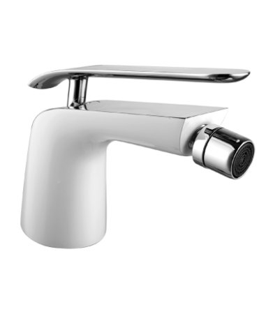 Смеситель для биде Lemark MELANGE LM4908CW Белый / Хром 