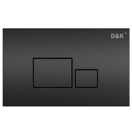 Кнопка смыва D&K Quadro DB1519025 универсальная, черная 